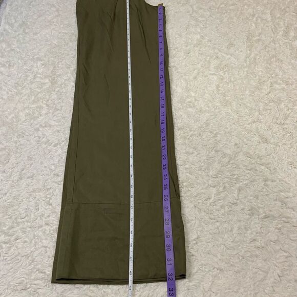 🆕 Lovers + Friends Amber Highrise Tencel Pant In Olive Green - Picture 7 of 9